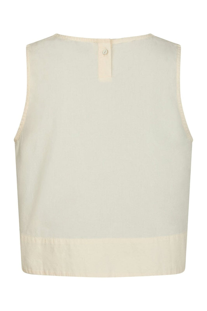 Neo Noir - Polly C Poplin Top - Light Yellow