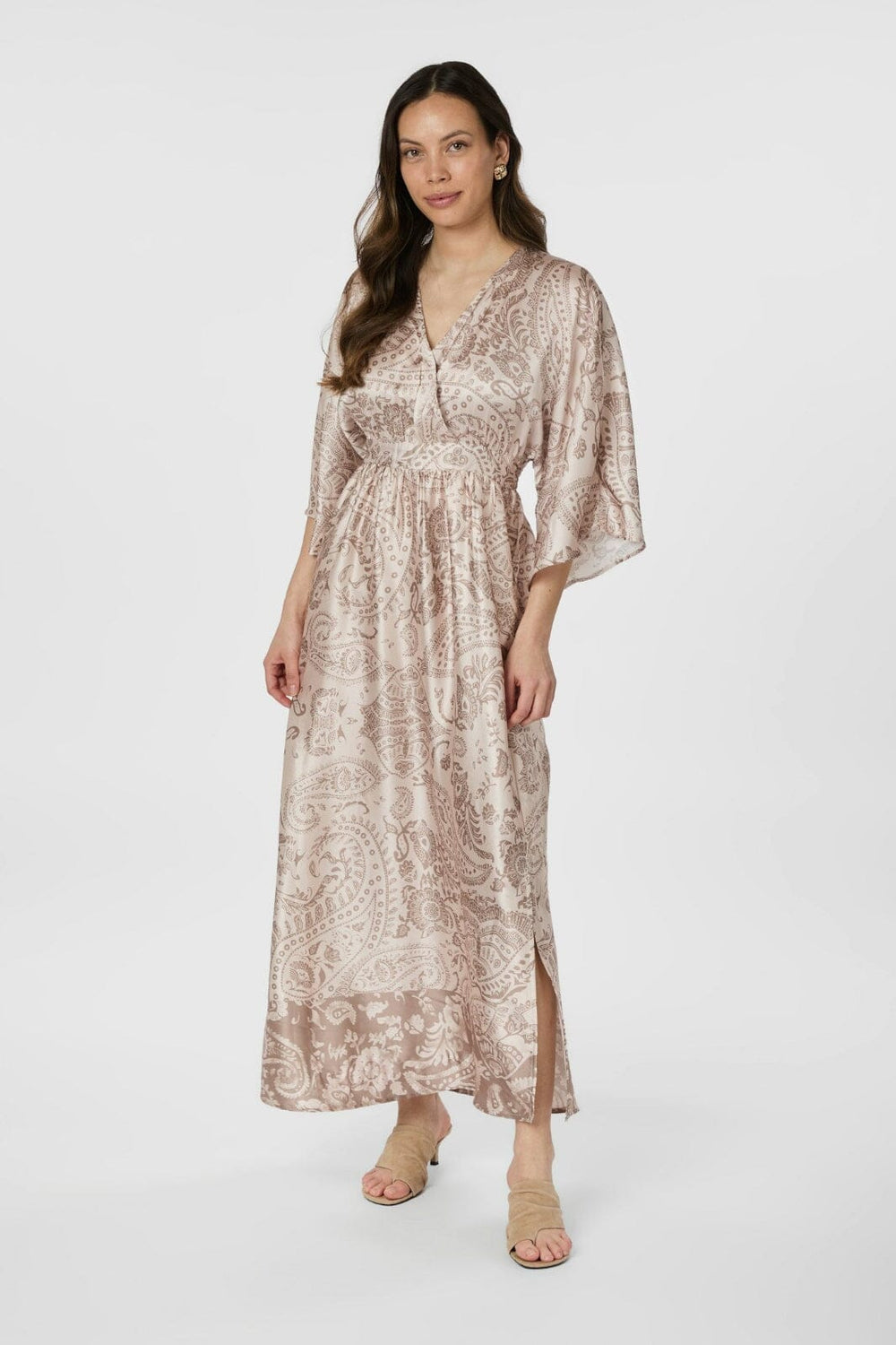 Neo Noir - Reve Deco Paisley Dress 165959 - 214 - Taupe