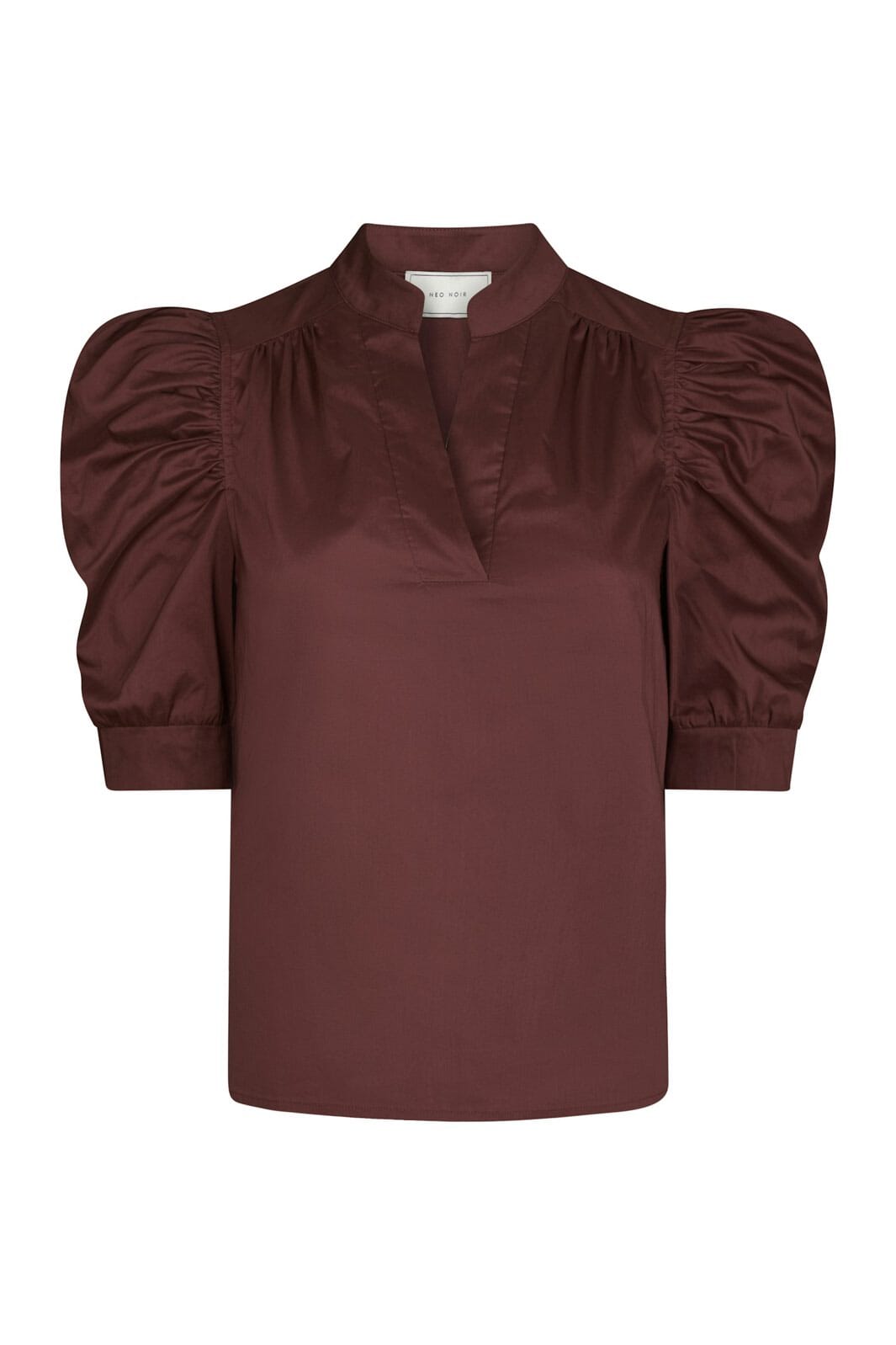 Neo Noir - Roella Poplin Blouse 164283 - 174 - Burgundy