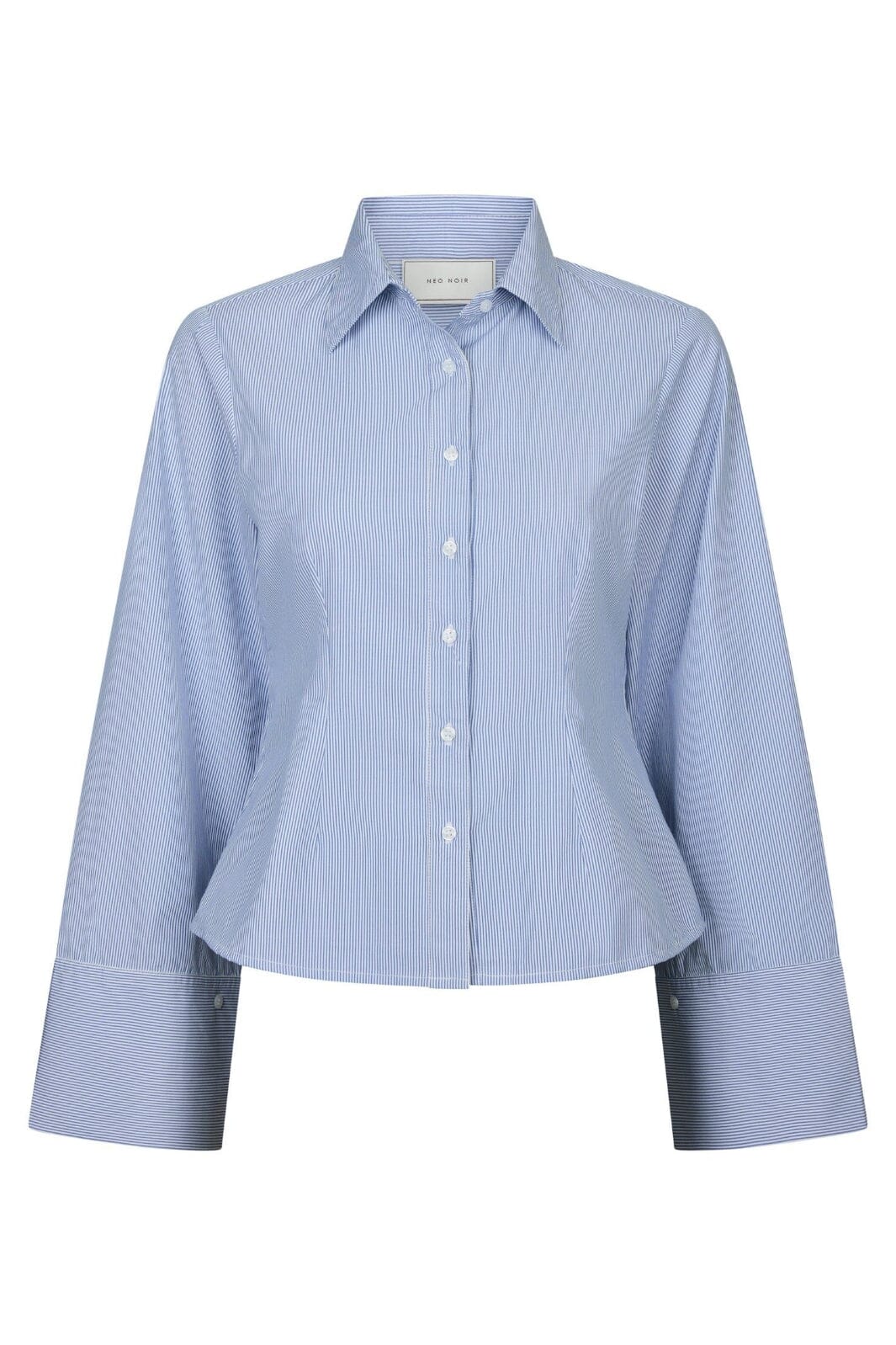 Neo Noir - Rosa Mini Stripe Shirt 166144 - 140 - Blue
