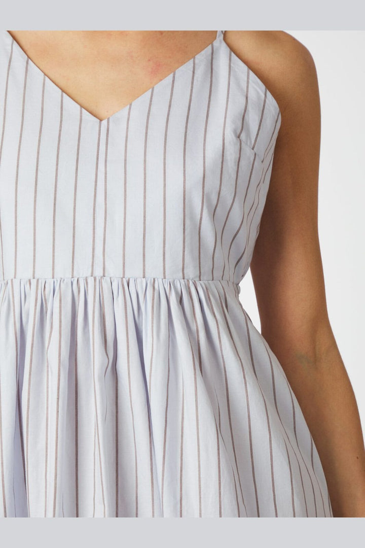Neo Noir - Savani Stripe Dress 165479 - 145 - Light Blue