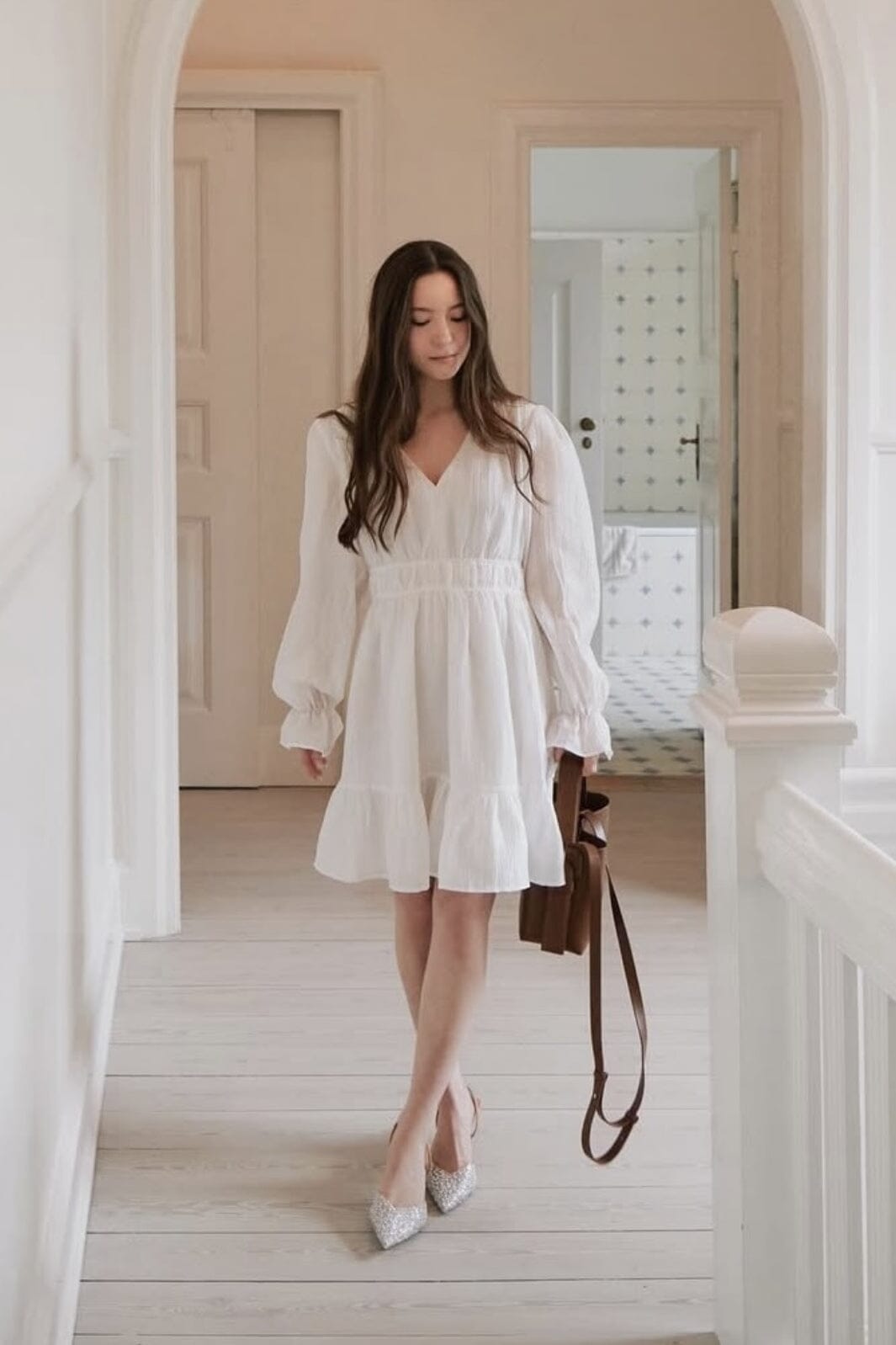 Neo Noir - Sima Solid Dress 164914 - 120 - White Kjoler