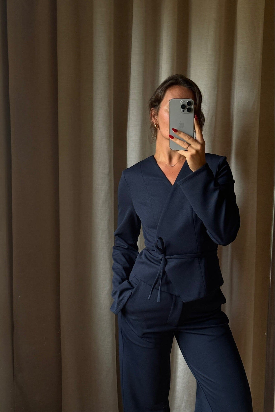 Neo Noir - Simmi Blouse 166361 - 141 - Navy Bluser