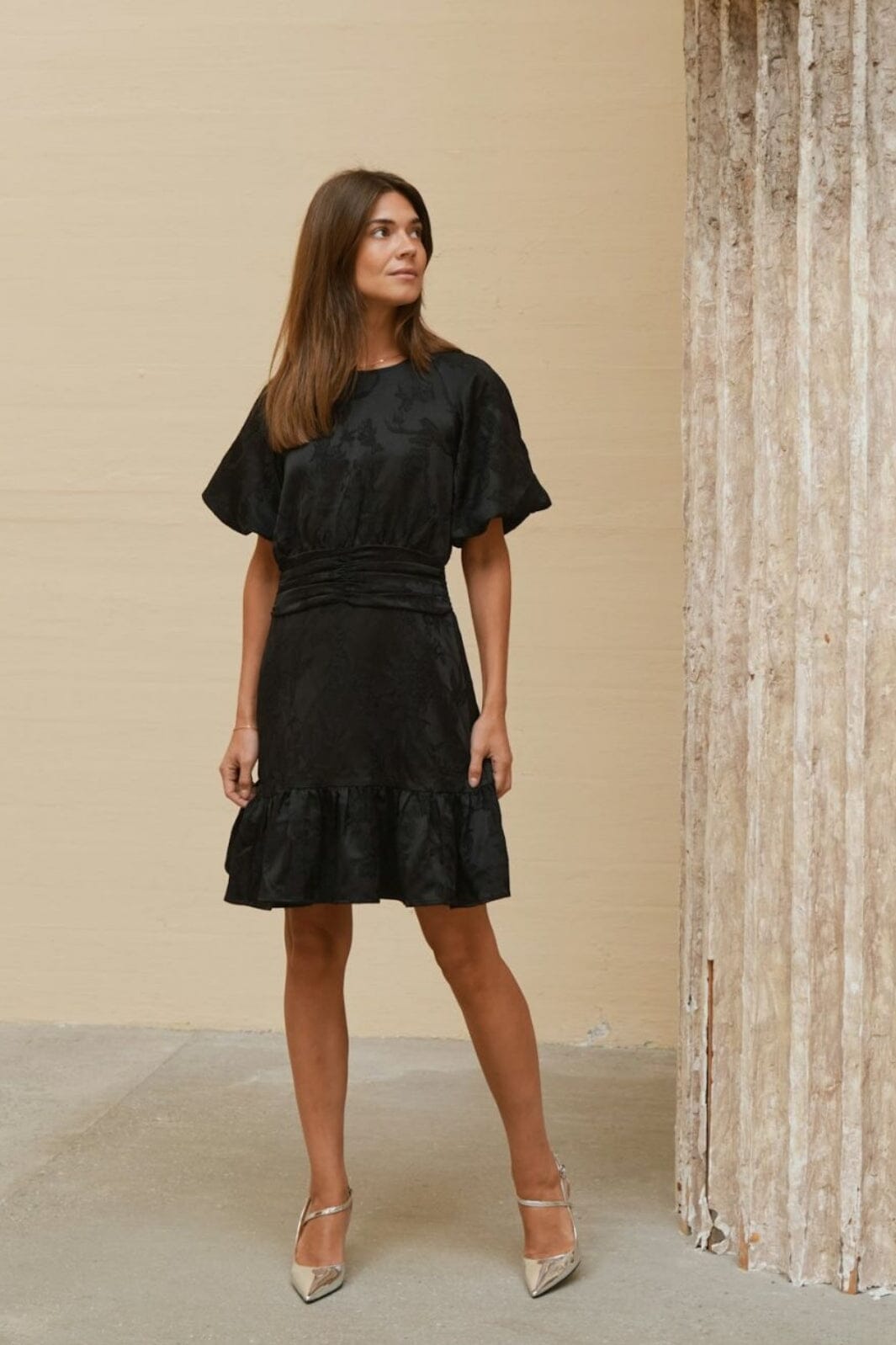 Neo Noir - Sulli Jacquard Dress 165010 - 100 - Black Kjoler