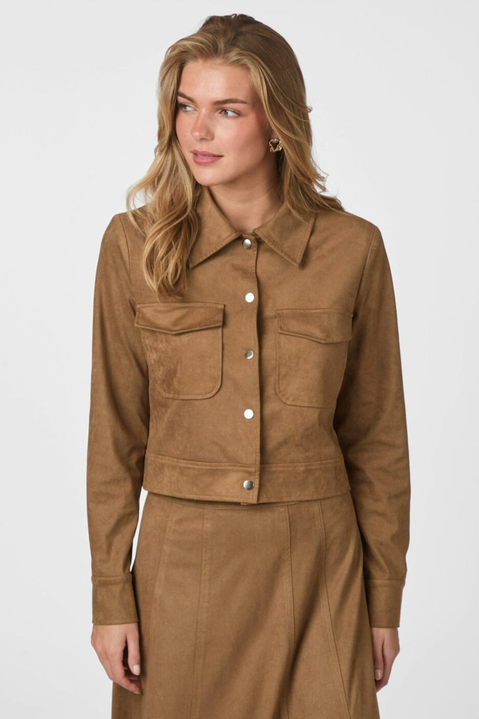 Neo Noir - Tamari Faux Suede Jacket 164712 - 604 - Cognac