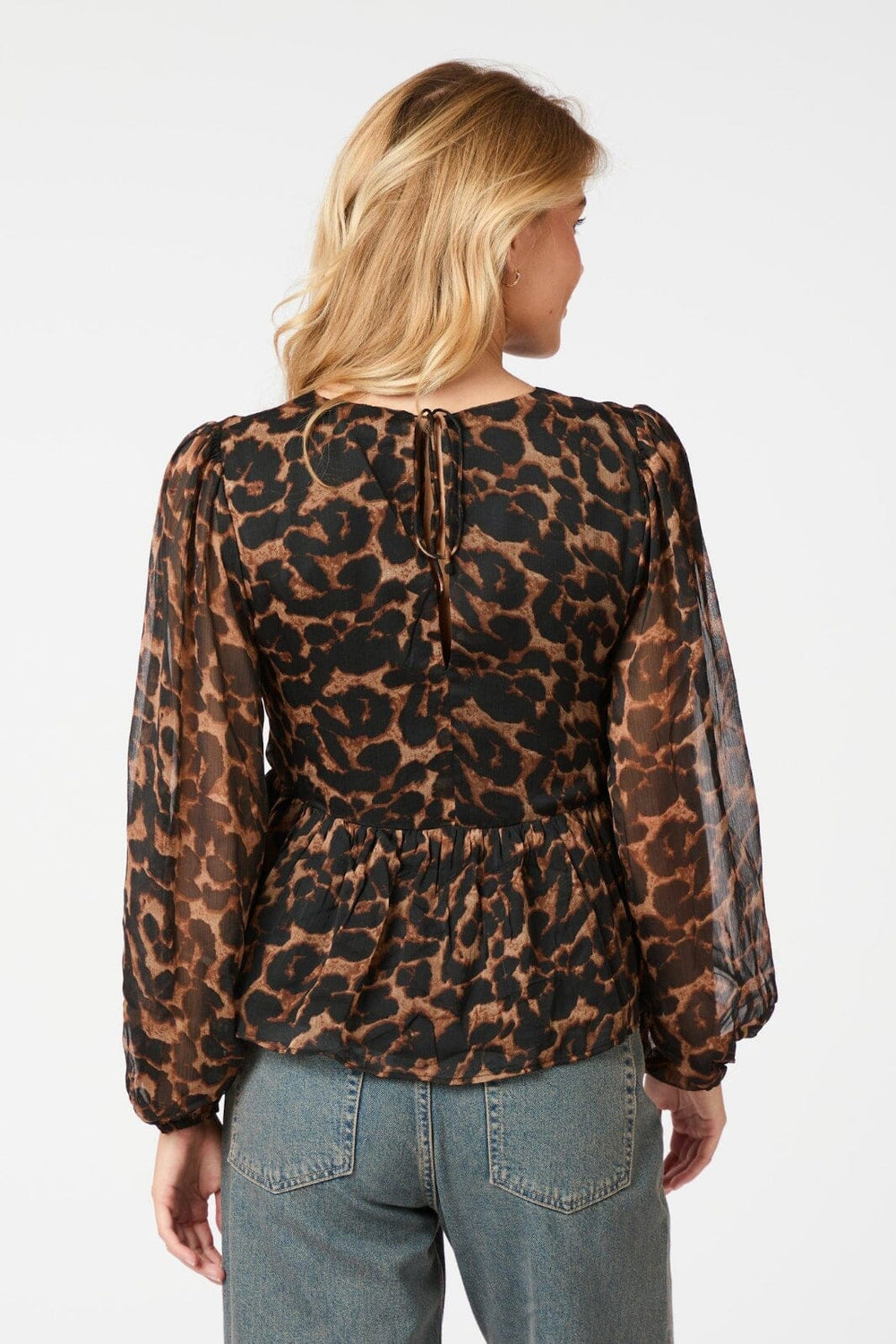 Neo Noir - Timmy Leo Blouse 164310 - Leopard Bluser