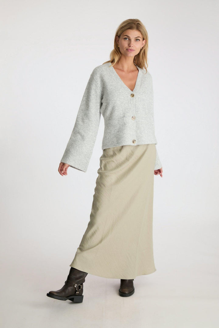 Neo Noir - Vicky Structure Skirt - Smoke Green Nederdele