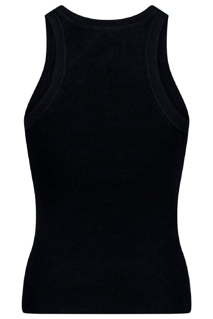 Neo Noir - Willy Knitted Top - Black Toppe