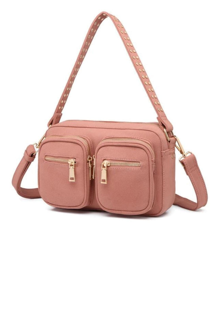 Noella - Celina Suede Look Bag - Mauve Suede Look Tasker