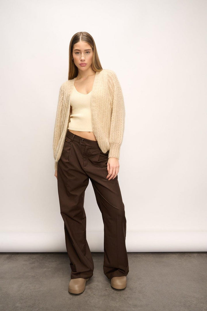 Noella - Joseph Cardigan Solid - 023 Beige Cardigans