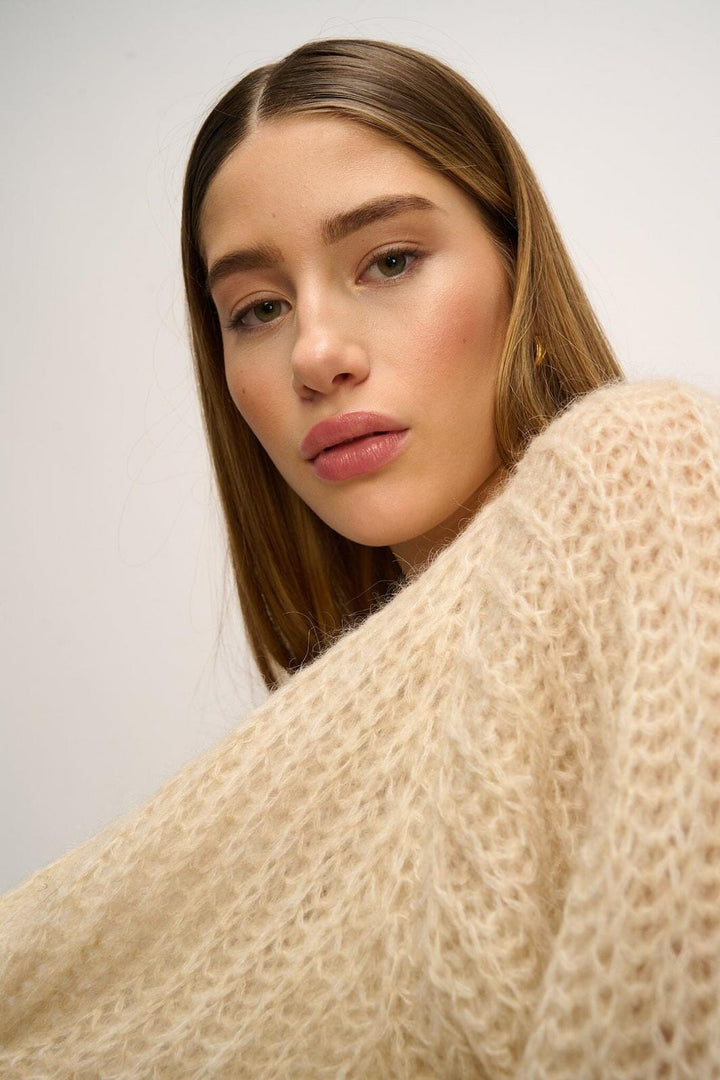 Noella - Joseph Cardigan Solid - 023 Beige Cardigans