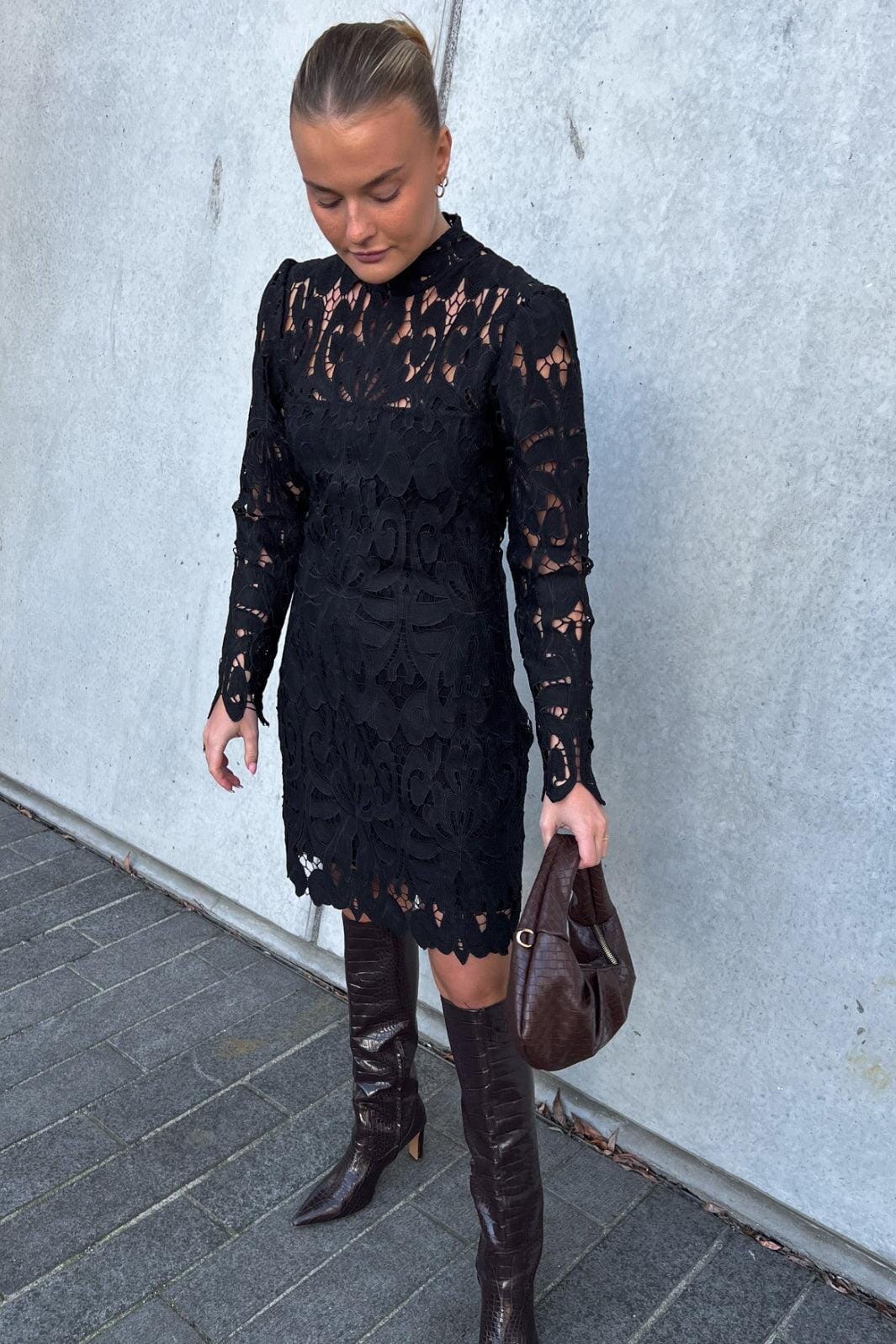 Noella - Karletta Dress - 004 Black Kjoler