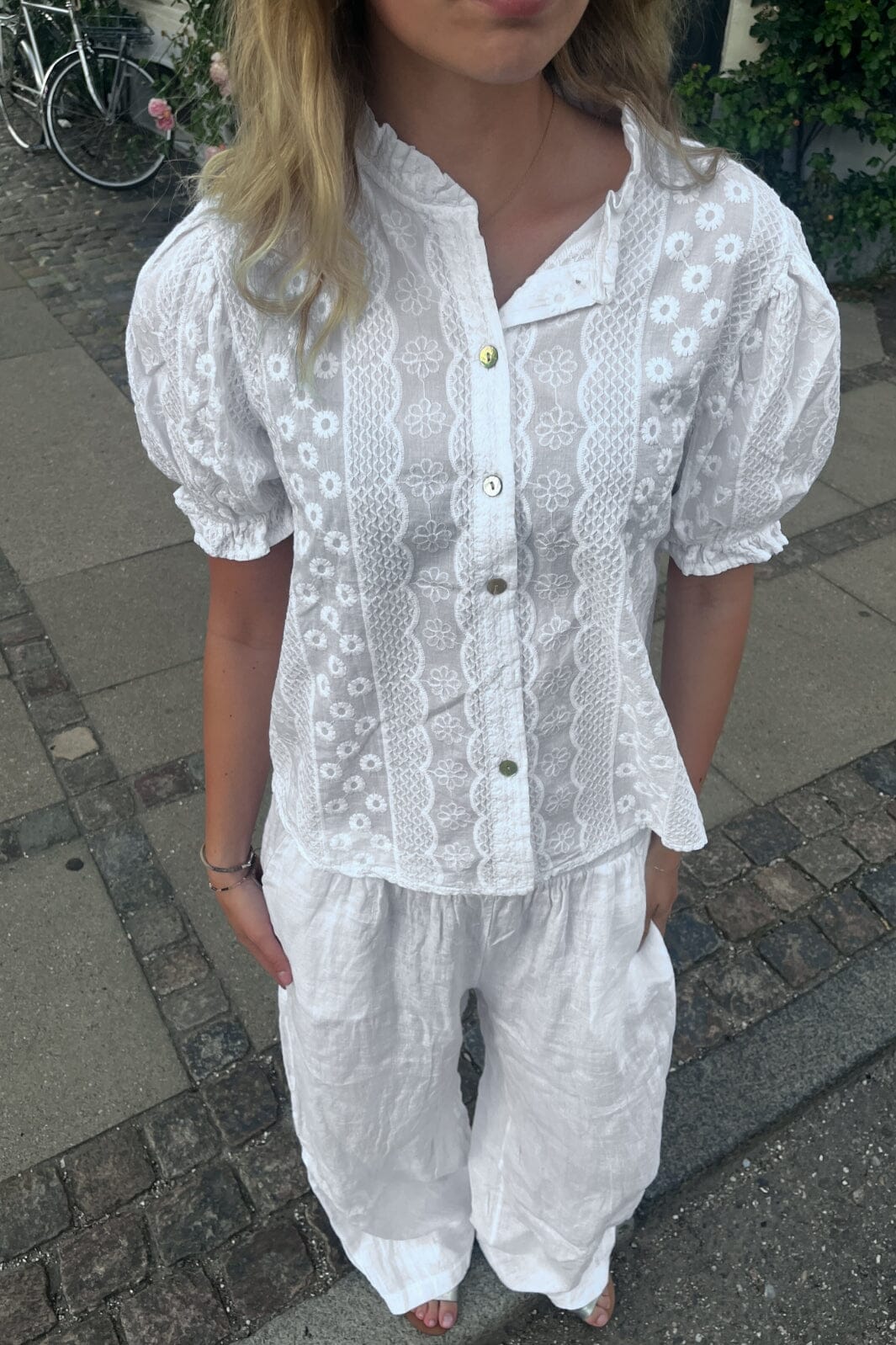 Noella - Luma Blouse 14690001 - 028 - White Bluser