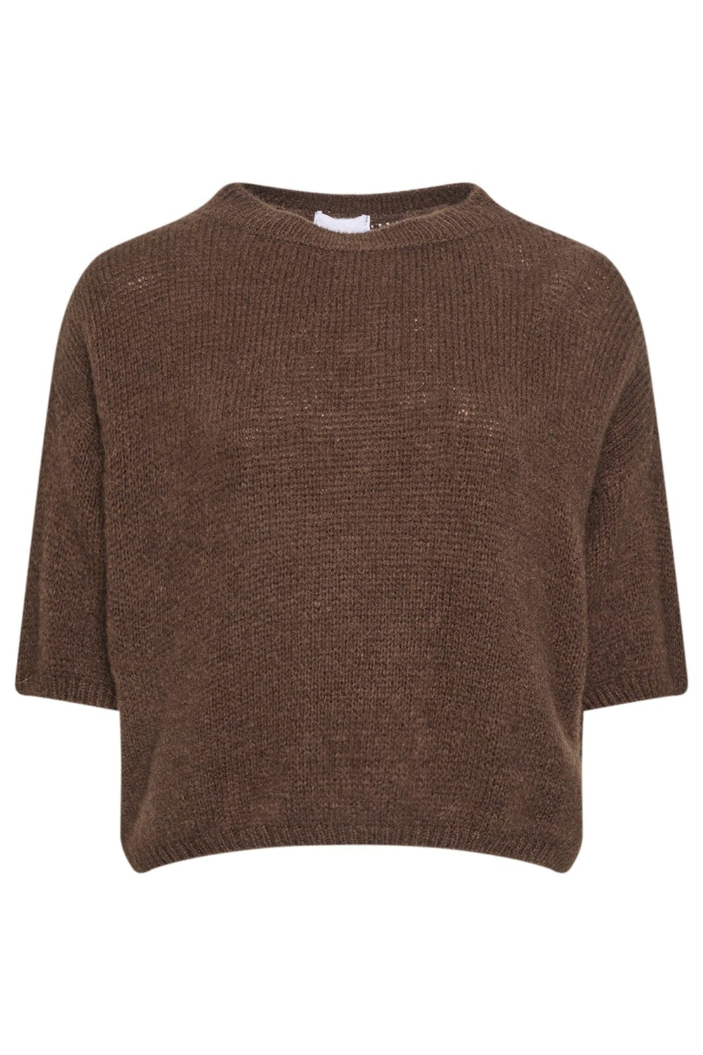 Noella - Mimi Knit Jumper - 548 Dark Brown Strikbluser