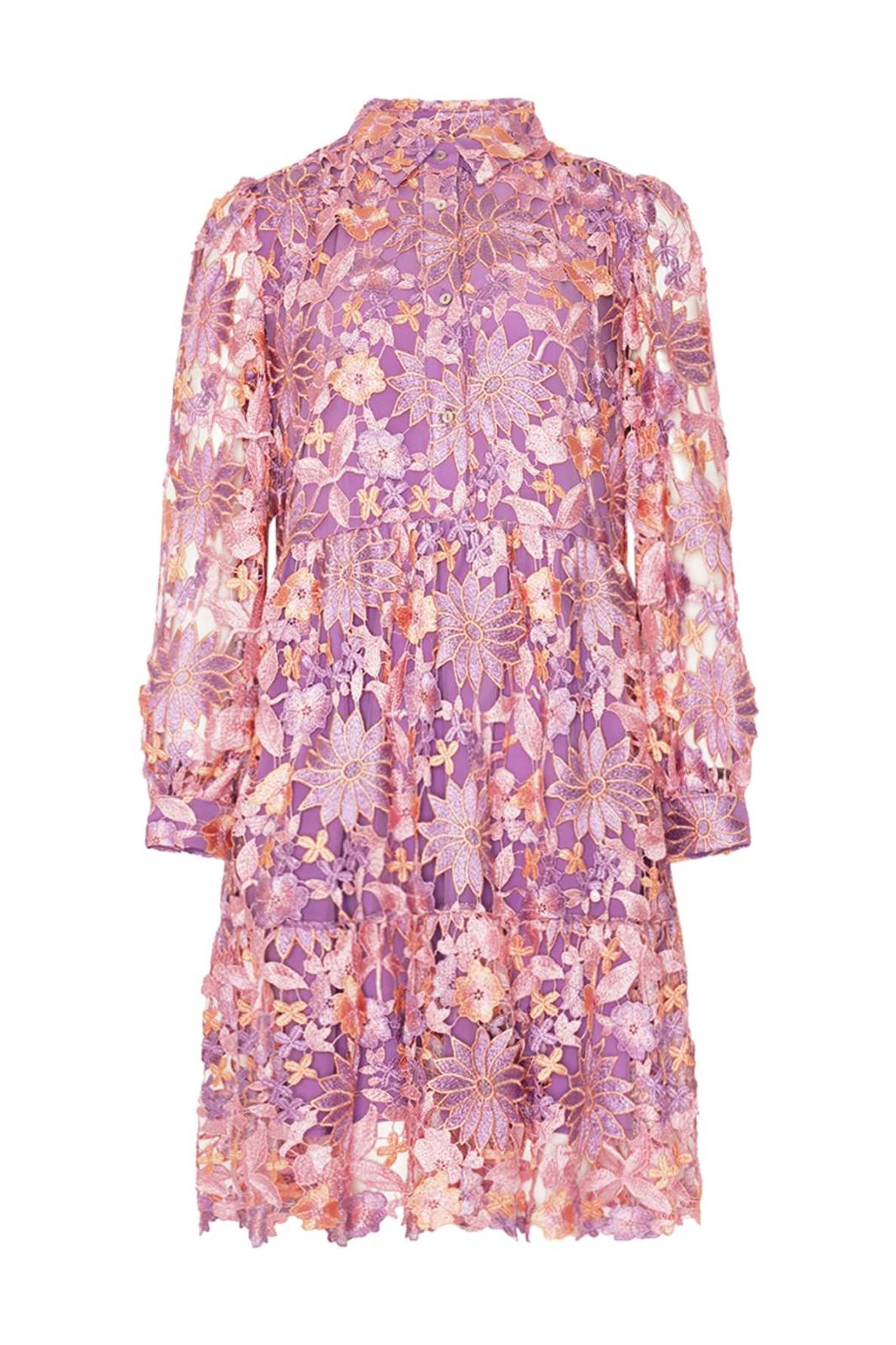 Noella - Star Ls Dress - 515 Lilac Mix Kjoler