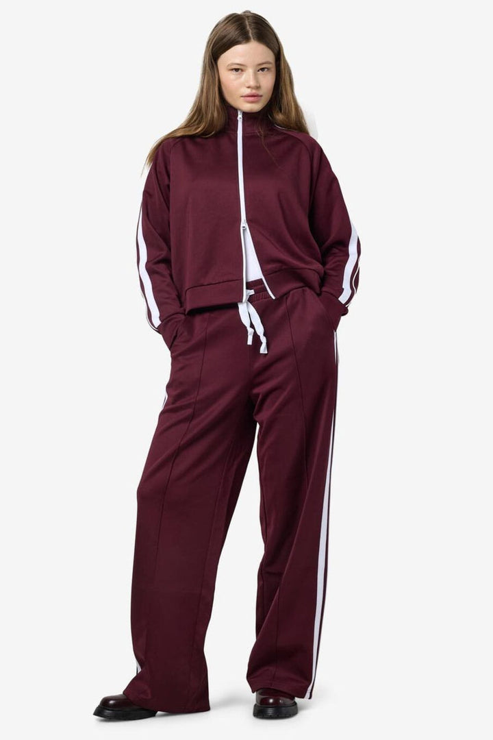 Noisy May - Nmjenna Nw Sporty Jogger - 4837291 Windsor Wine White Stripes