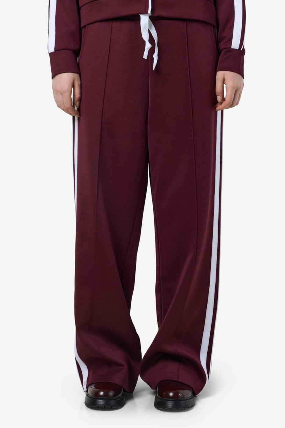 Noisy May - Nmjenna Nw Sporty Jogger - 4837291 Windsor Wine White Stripes