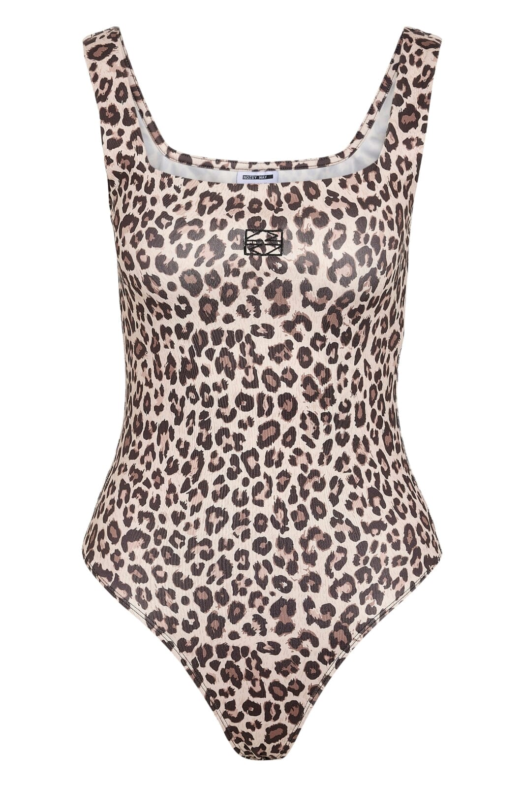 Noisy May - Nmteresa S/L Bodysuit - 4880256 Birch Brown Leo