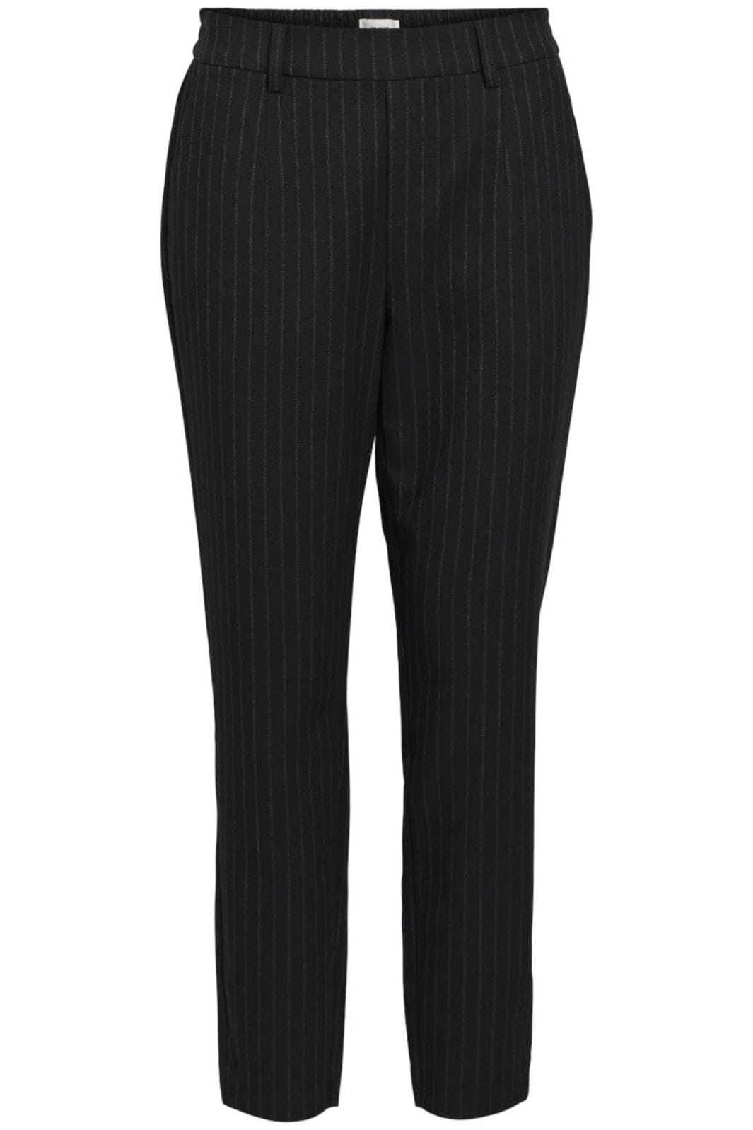 Object - Objlisa Slim Pant - 4535458 Black Grey Bukser