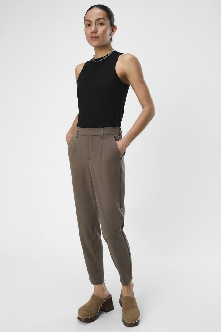 Forudbestilling - Object - Objlisa Slim Pant - 4535483 Morel