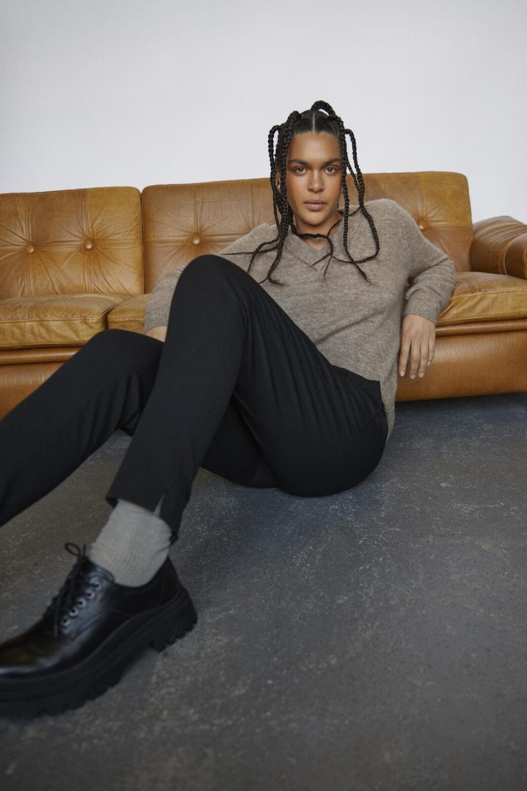 Object - ObjLisa Slim Pant Noos - Black Bukser