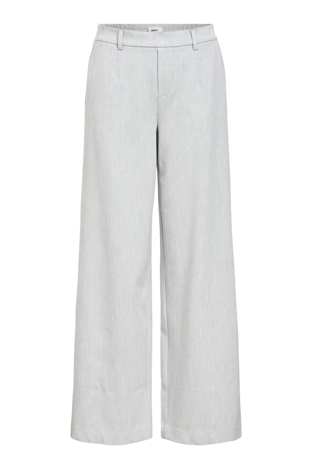 Object - Objlisa Wide Pant - 4656652 Light Grey Melange