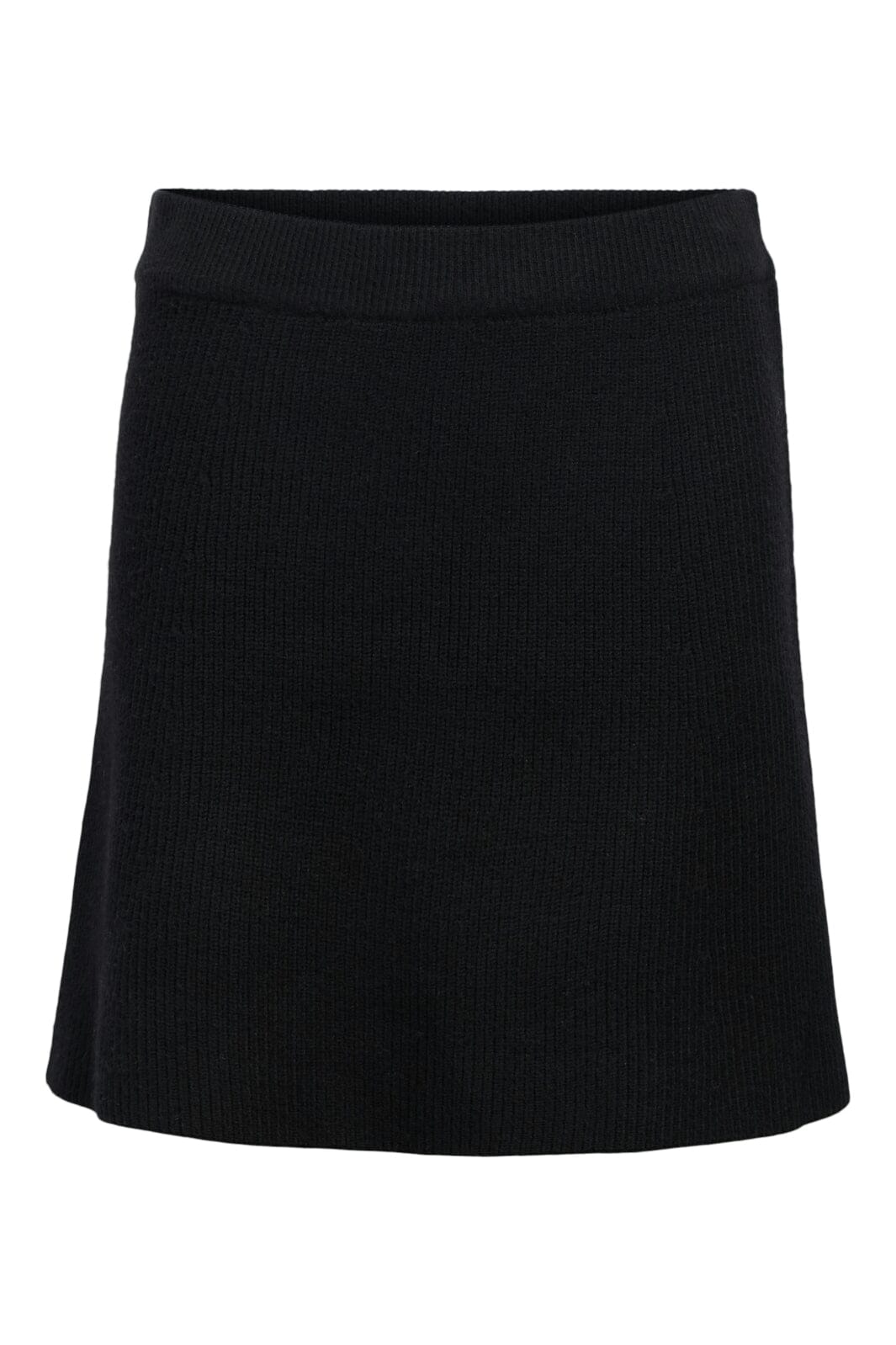 Object - Objviola Re Short Knit Skirt - 4803561 Black Nederdele