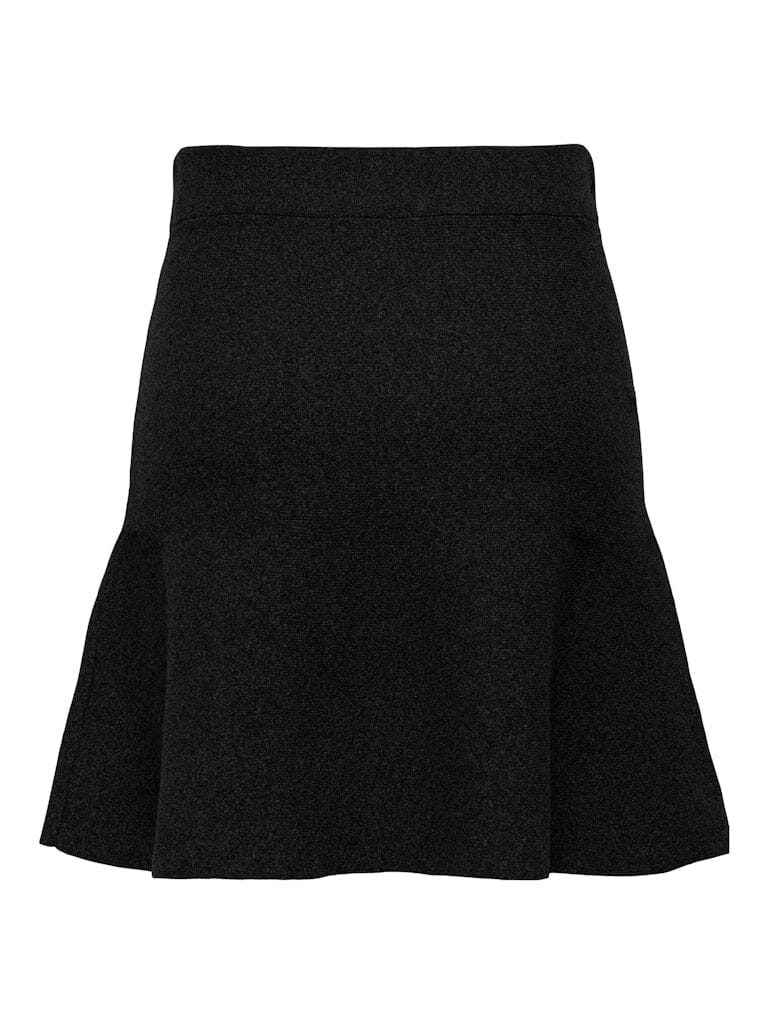 Only - Onlama Life Skater Skirt Cc Knt - 4852569 Black Nederdele