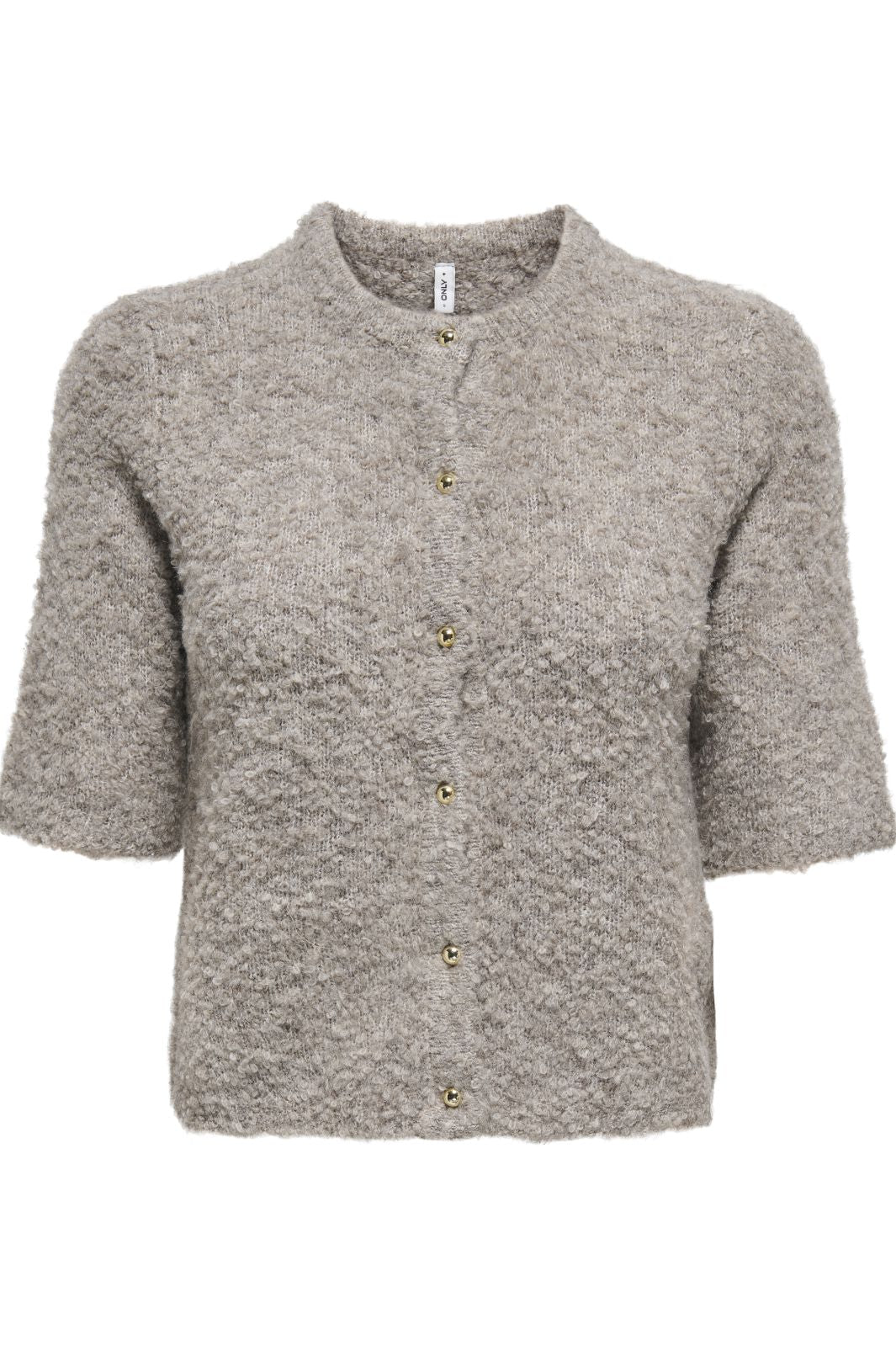 Only - Onlcille Ss O-Neck Cardigan Cc Knt - 4779636 String Melange Cardigans
