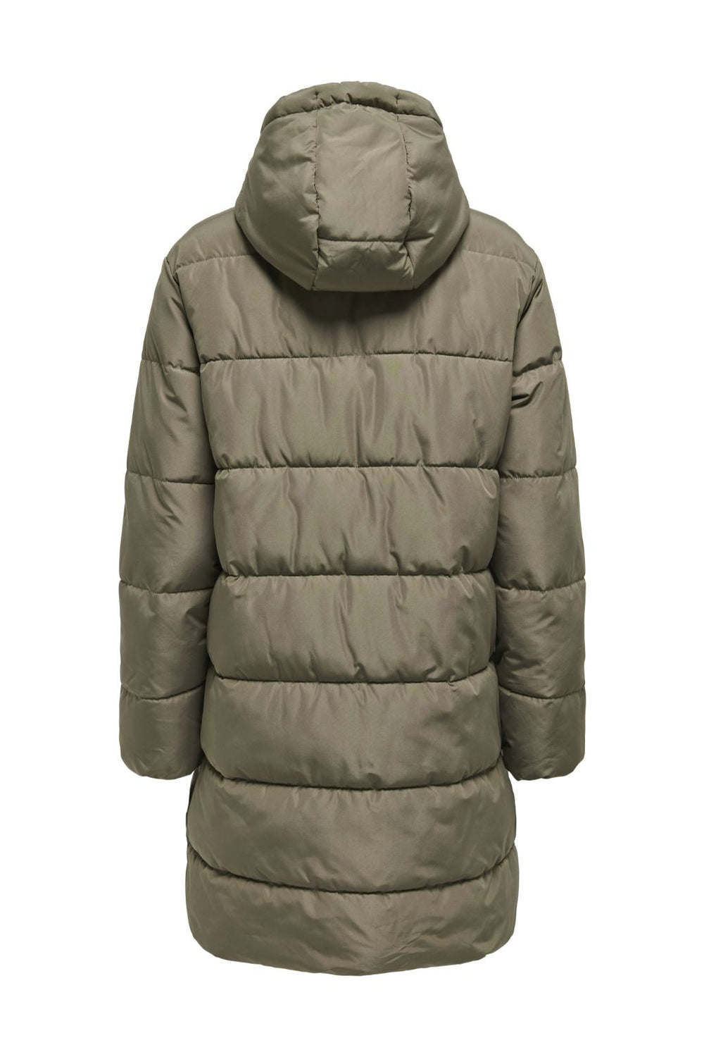Only - Onlclair Puffer Hood Coat Cc - 4780666 Stone Gray Jakker