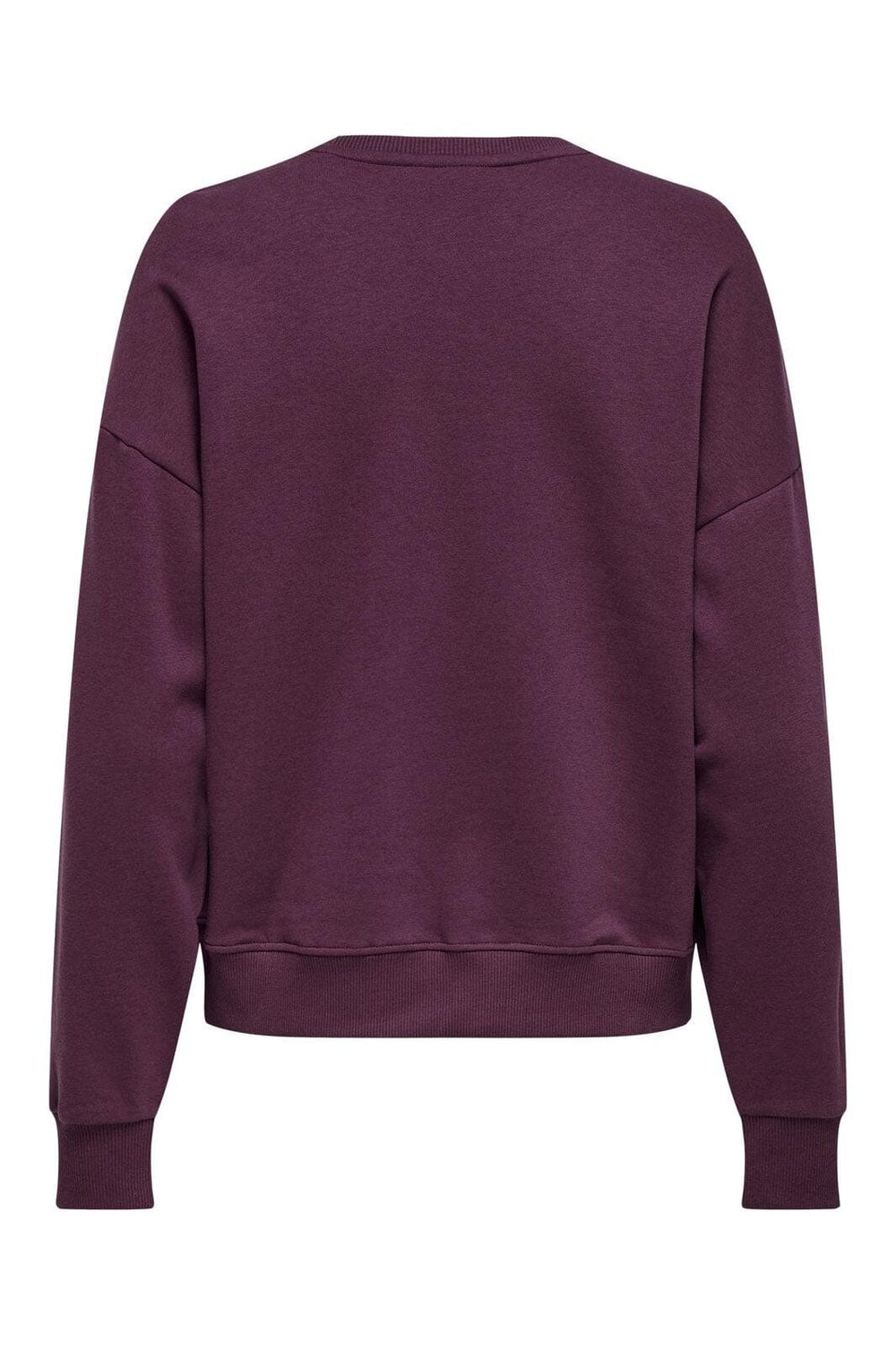 Only - Onlely L/S O-Neck Fringe Swt - 4868572 Mauve Wine