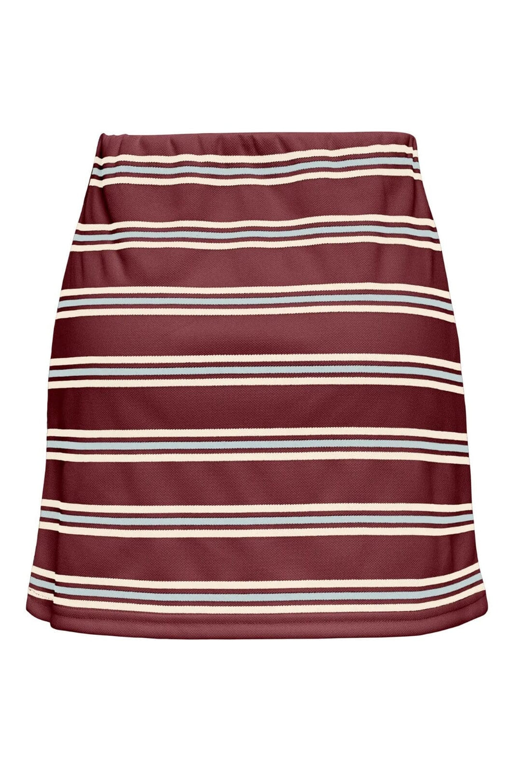 Only - Onlevie Mini Skirt - 4838504 Ruby Wine Starlight Blue + Antique White