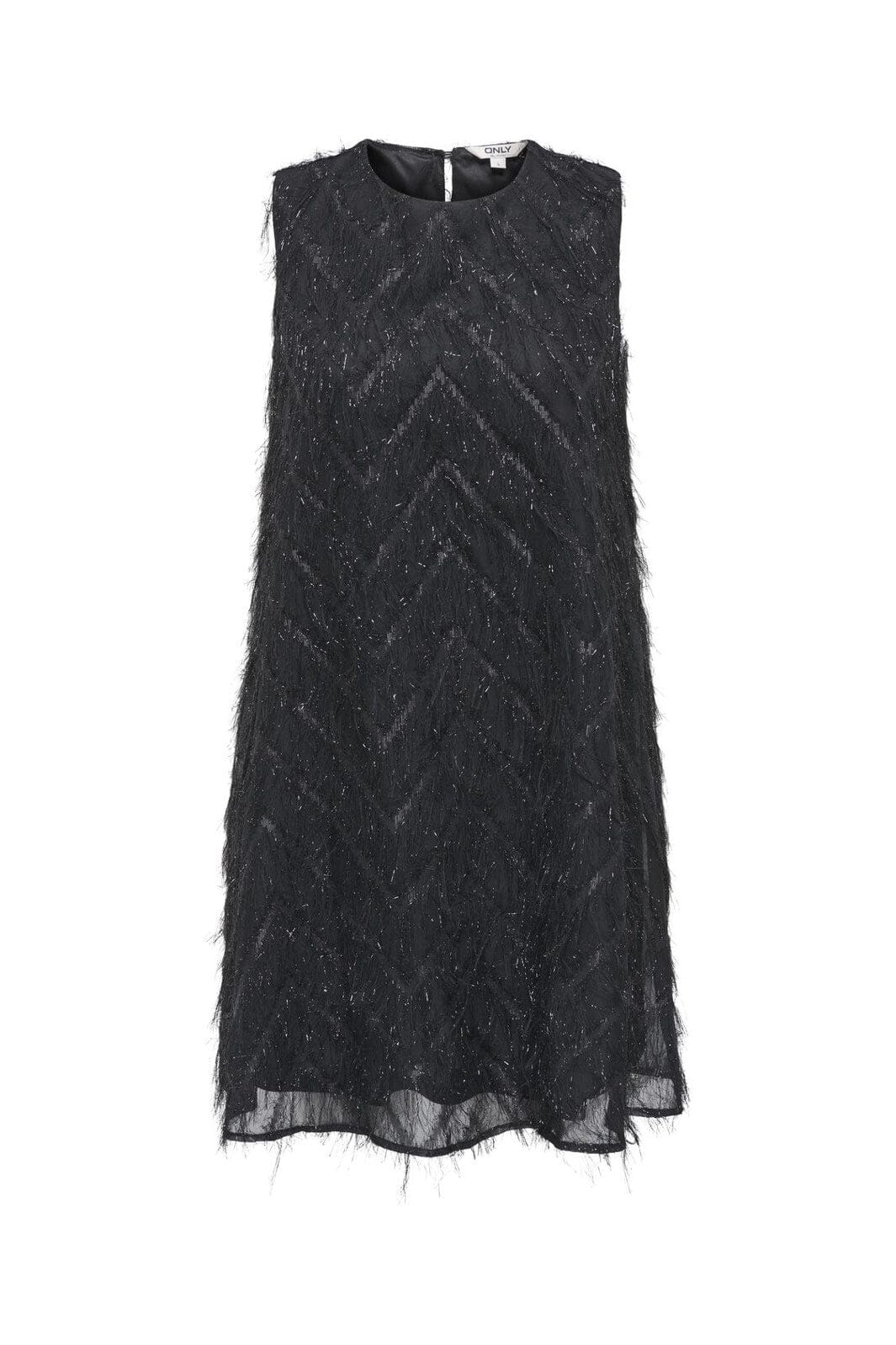 Only - Onlfaye Life Sl Feather Dress - 4866373 Black