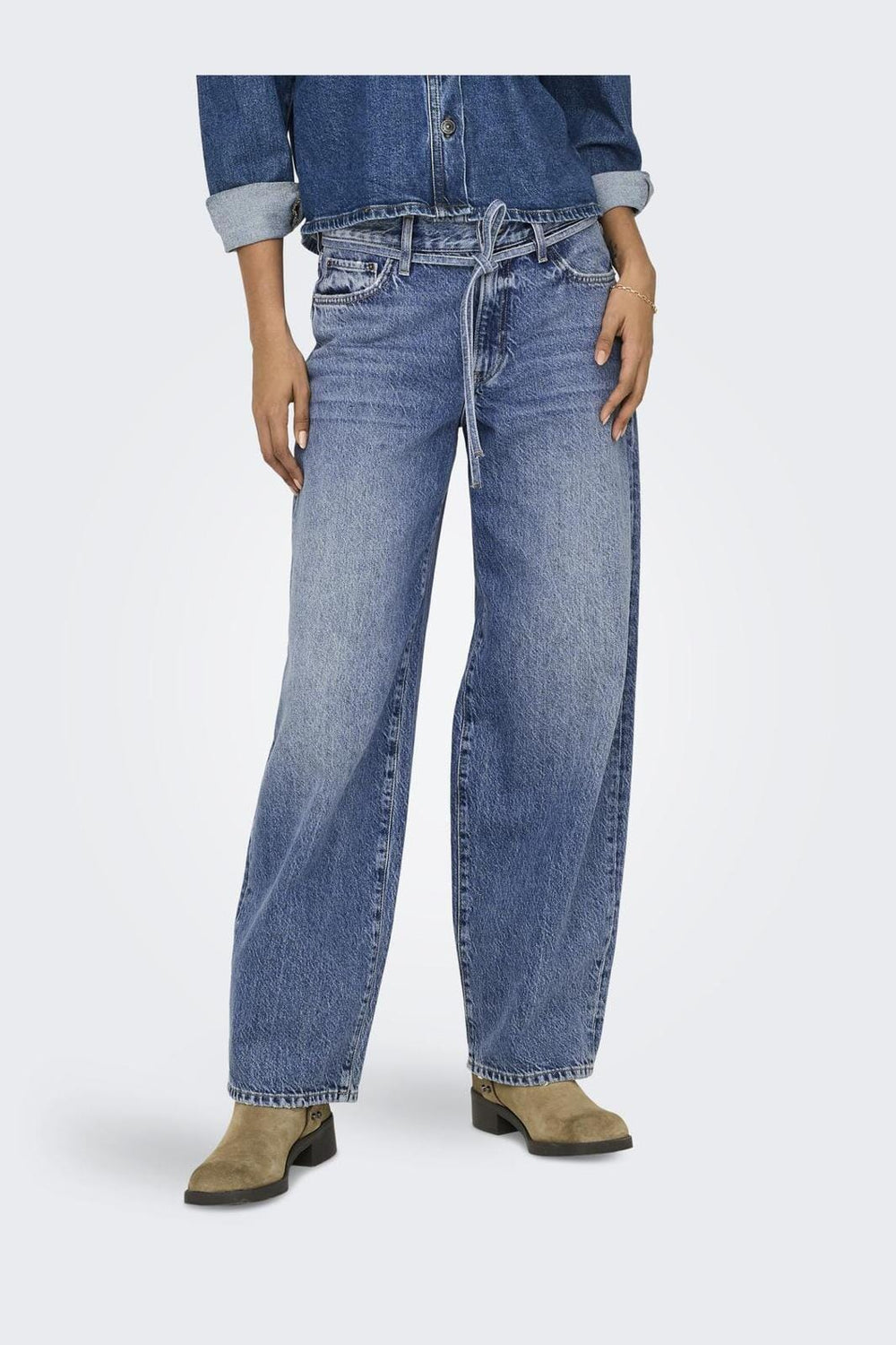 Only - Onlgianna Straight Dot596 - 4526764 Medium Blue Denim