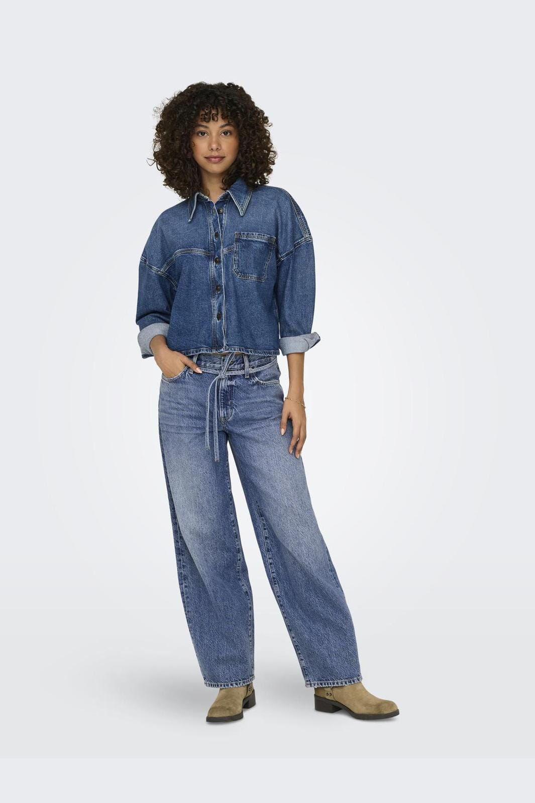 Only - Onlgianna Straight Dot596 - 4526764 Medium Blue Denim