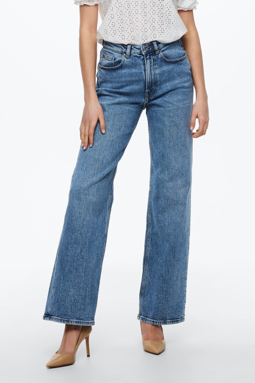 Only - Onljuicy Wide Leg Rea365 - 3860808 Medium Blue Denim Nas365 Jeans