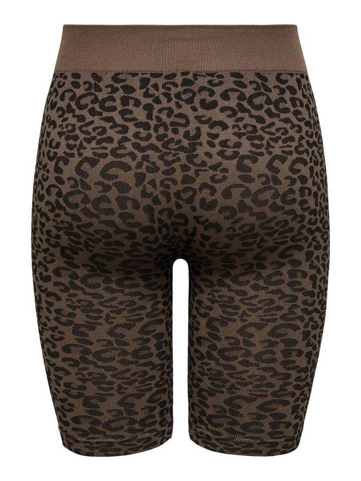 Only - Onljungle Seamless Animal City Shorts Ac - 4757844 Pinecone Leopard Pattern