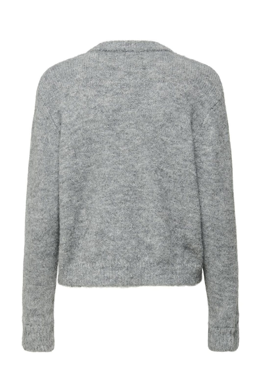 Only - Onlmaggie Life Ls Button Cardigan Cc Knt - 4802268 Light Grey Melange