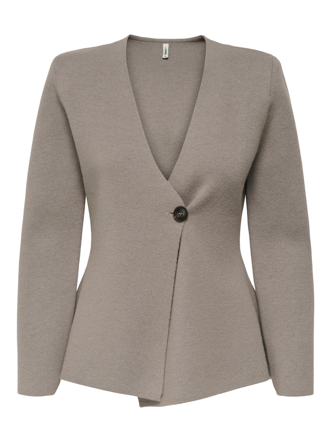 Only - Onlmyera Life Ls One Button Cardigan Knt - 4863455 Moon Rock Melange Cardigans