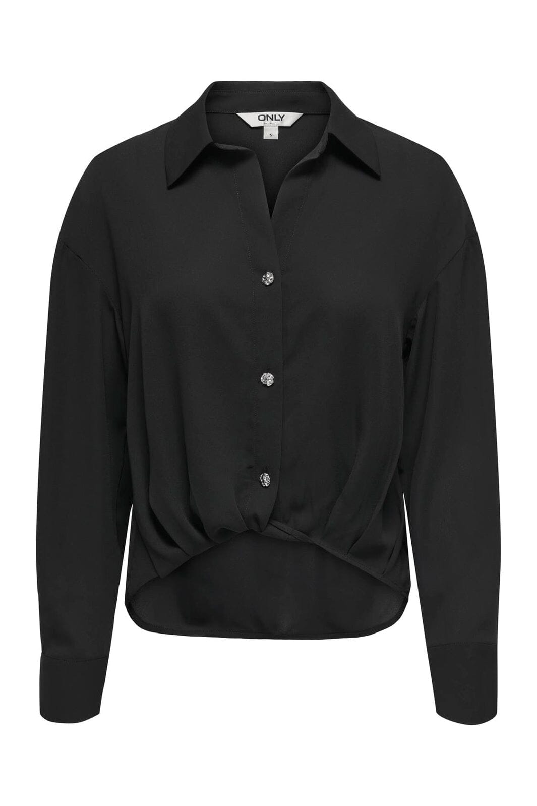 Only - Onlneiva Life Ls Balloon Shirt - 4887936 Black