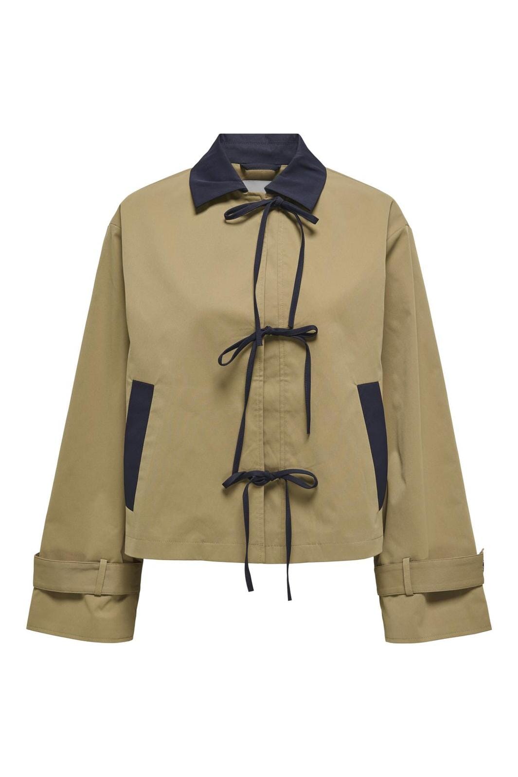 Only - Onlorchid Short Bow Coat - 4741481 Ermine Night Sky