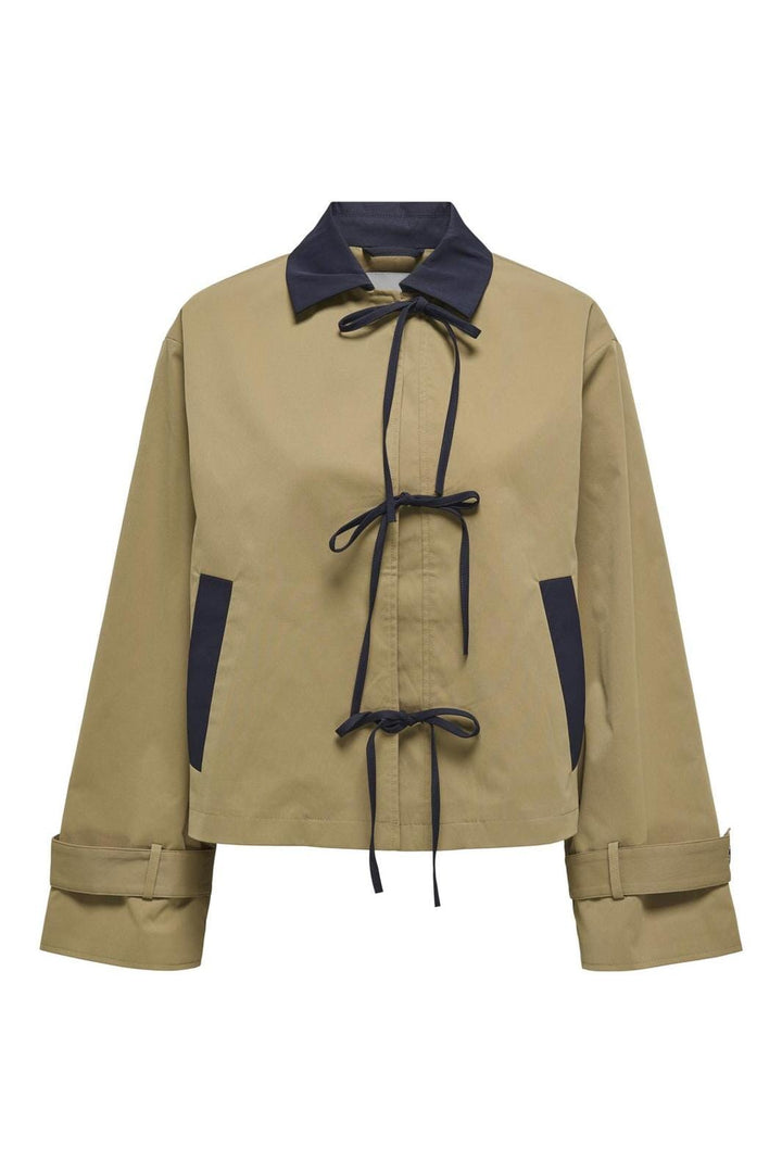 Only - Onlorchid Short Bow Coat - 4741481 Ermine Night Sky