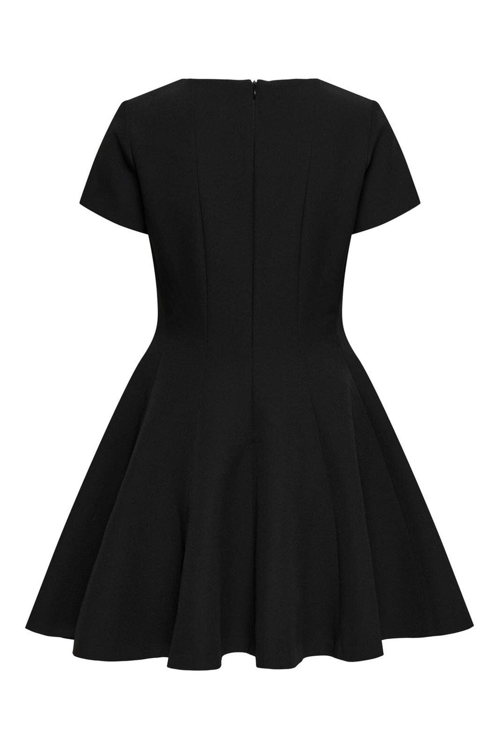 Only - Onlorleen Life S/S Peplum Dress Tlr Ox - 4961550 Black