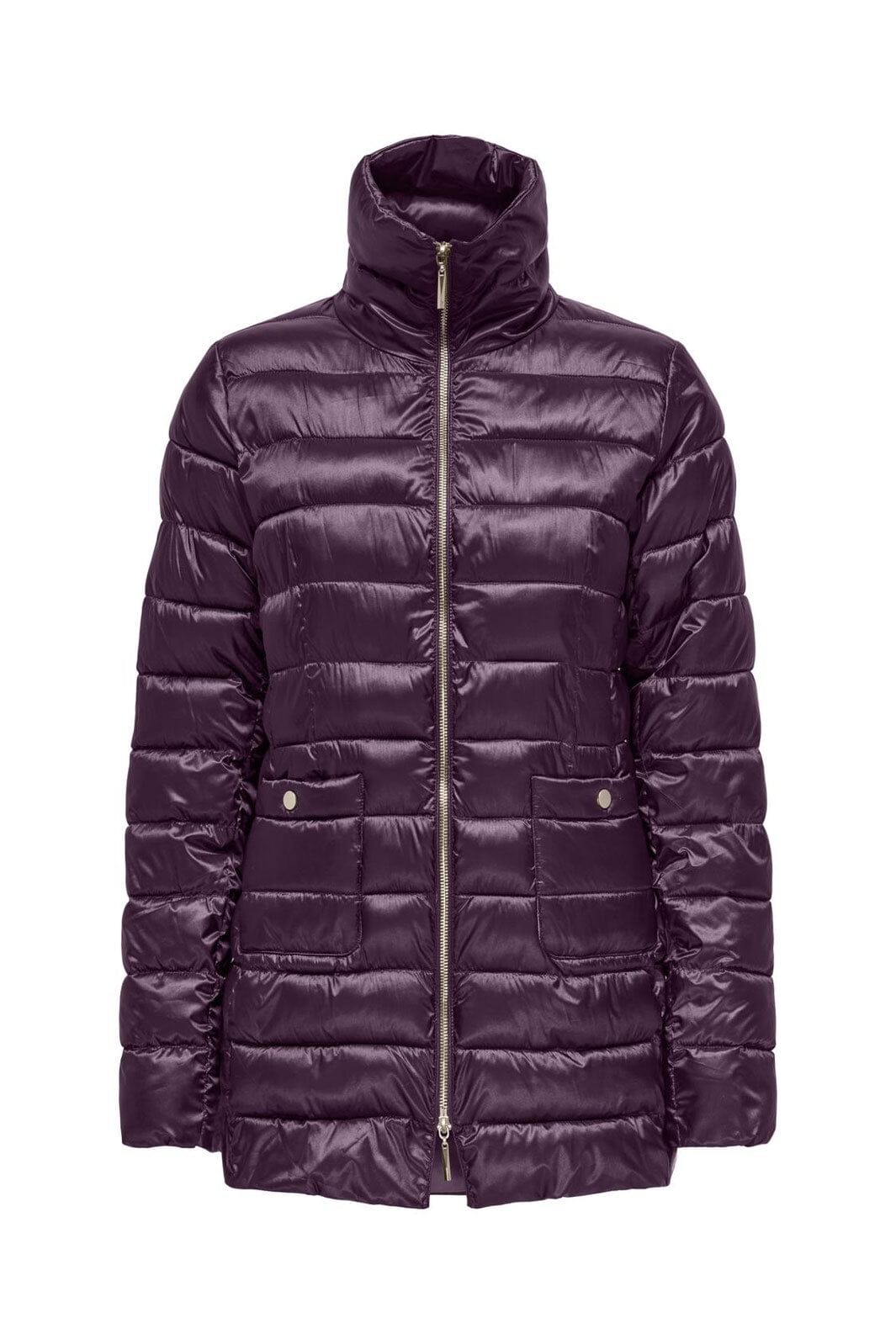Only - Onlvega Life Fitted Quilt Coat Cc - 4852286 Mauve Wine