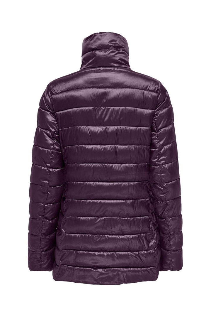 Only - Onlvega Life Fitted Quilt Coat Cc - 4852286 Mauve Wine