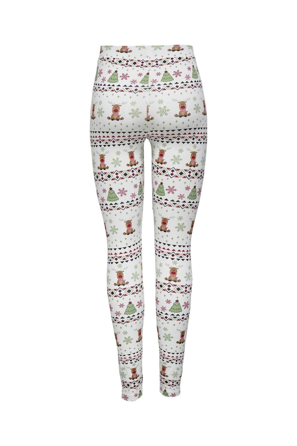 Only - Onlxmas Elfi Life Leggings - 4838232 Cloud Dancer Deer Christmas