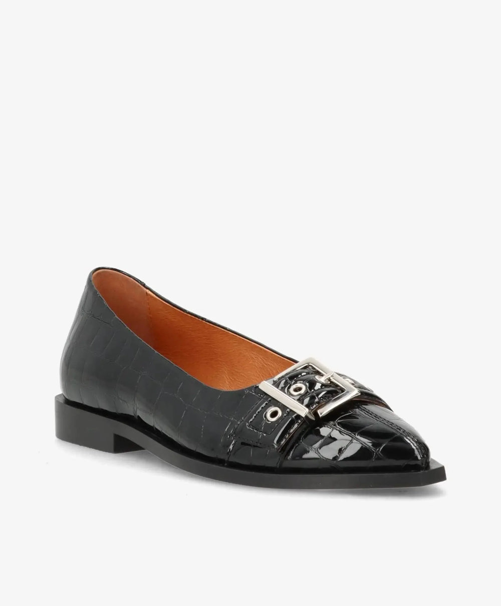 Phenumb Copenhagen - Must - Black Croco Ballerinaer