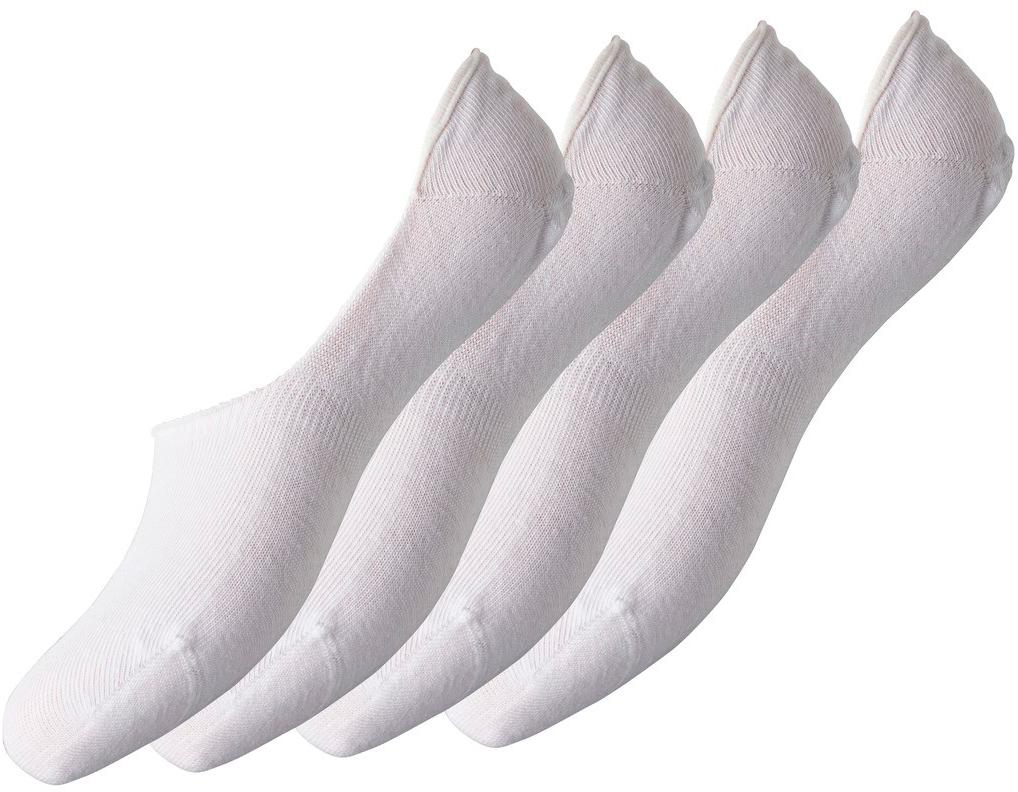PIECES - Gilly Footies 4-Pack - Bright White Strømper