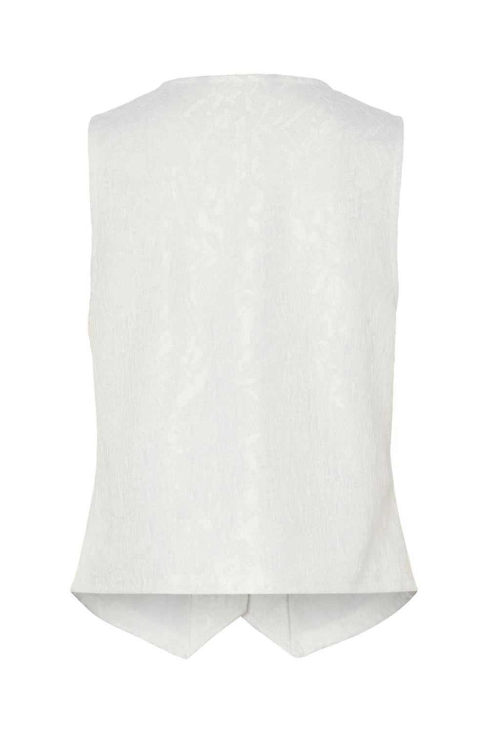 Pieces - Pcandy Sl Lace Vest Kca 17161624 - 4871327 - Bright White