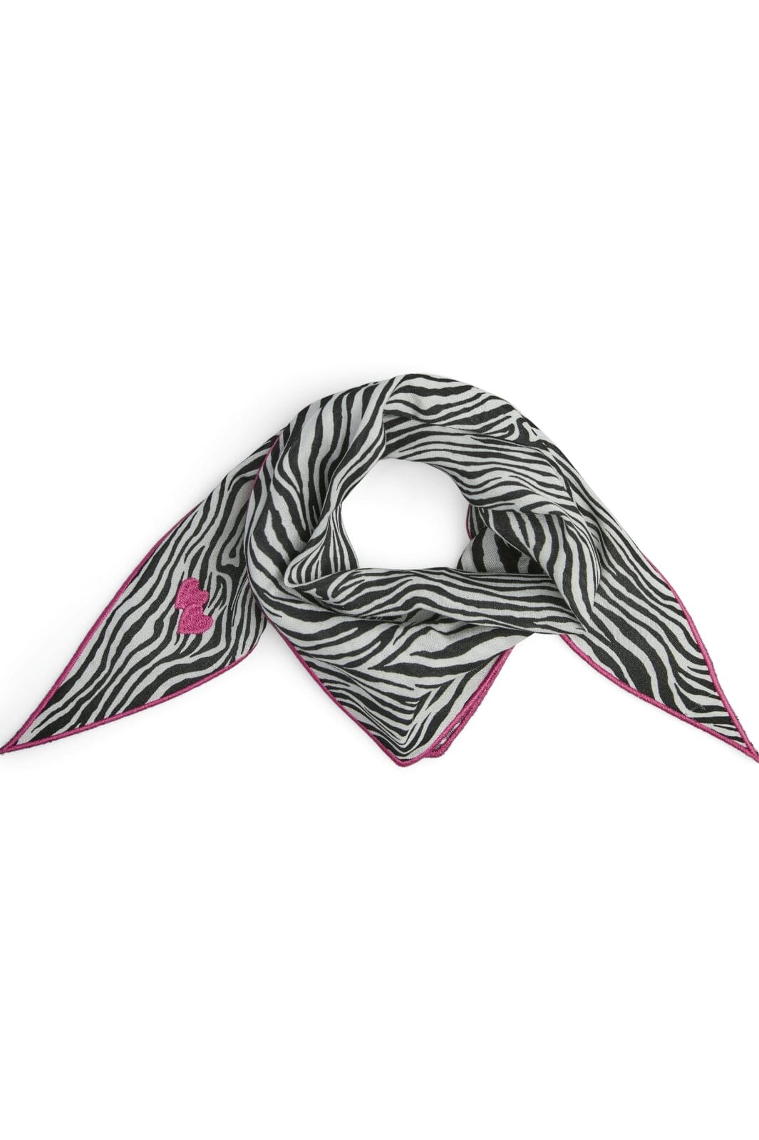 Pieces - Pcanina Small Scarf - 4838239 High Risk Red Zebra Tørklæder